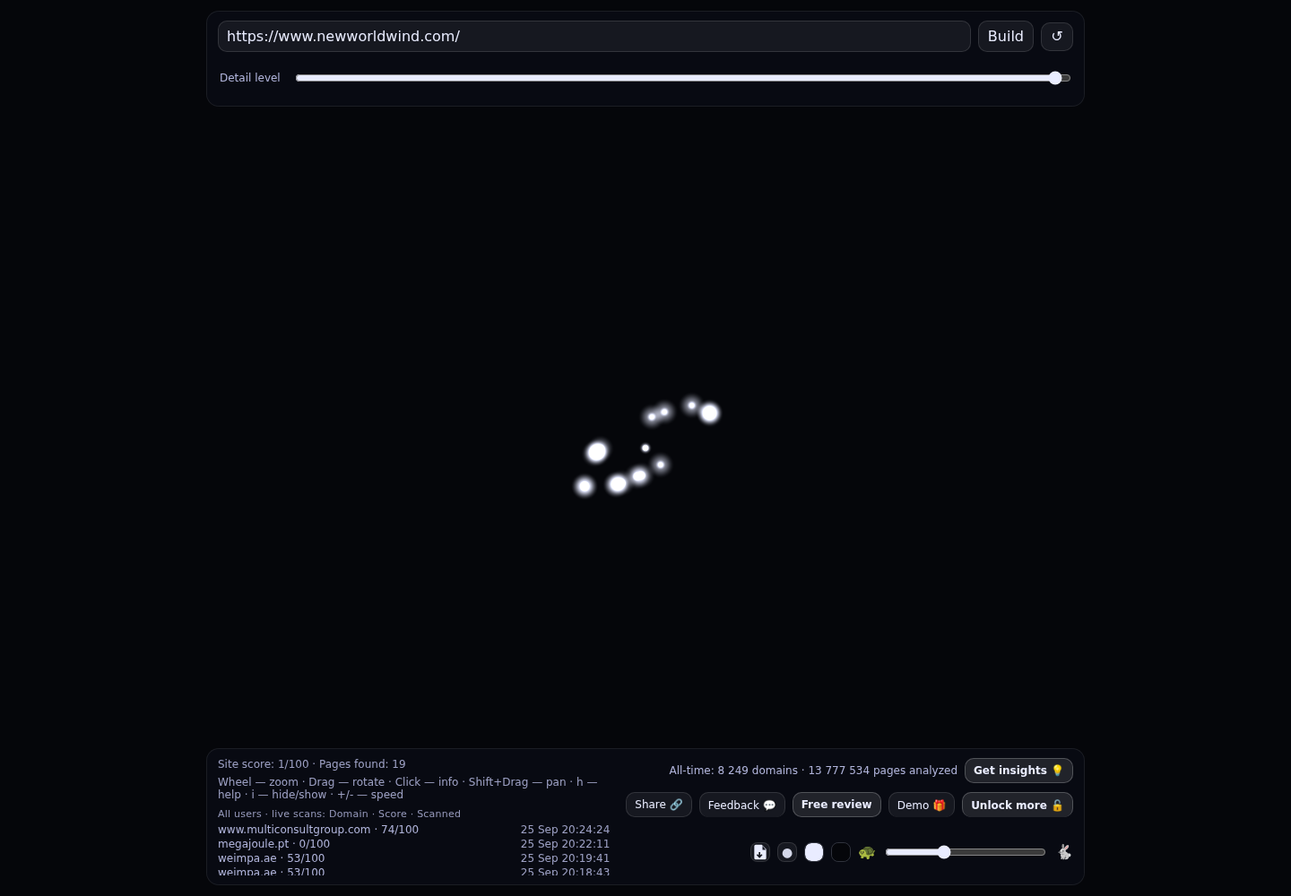 New World Wind &middot; RADAR_GRAPH