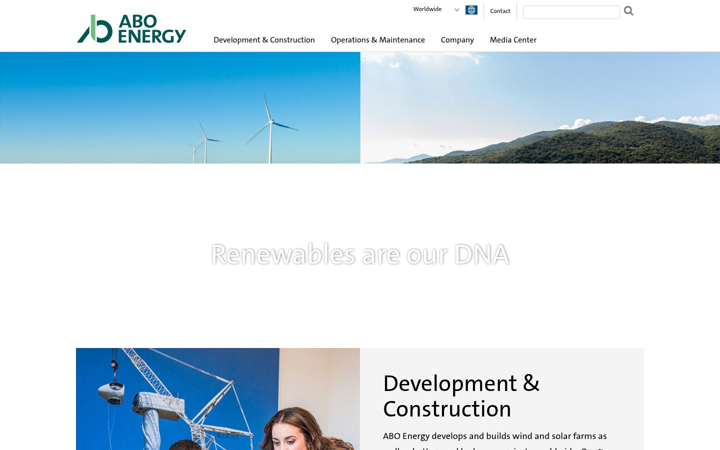 ABO Energy · HOMEPAGE_SCREENSHOT