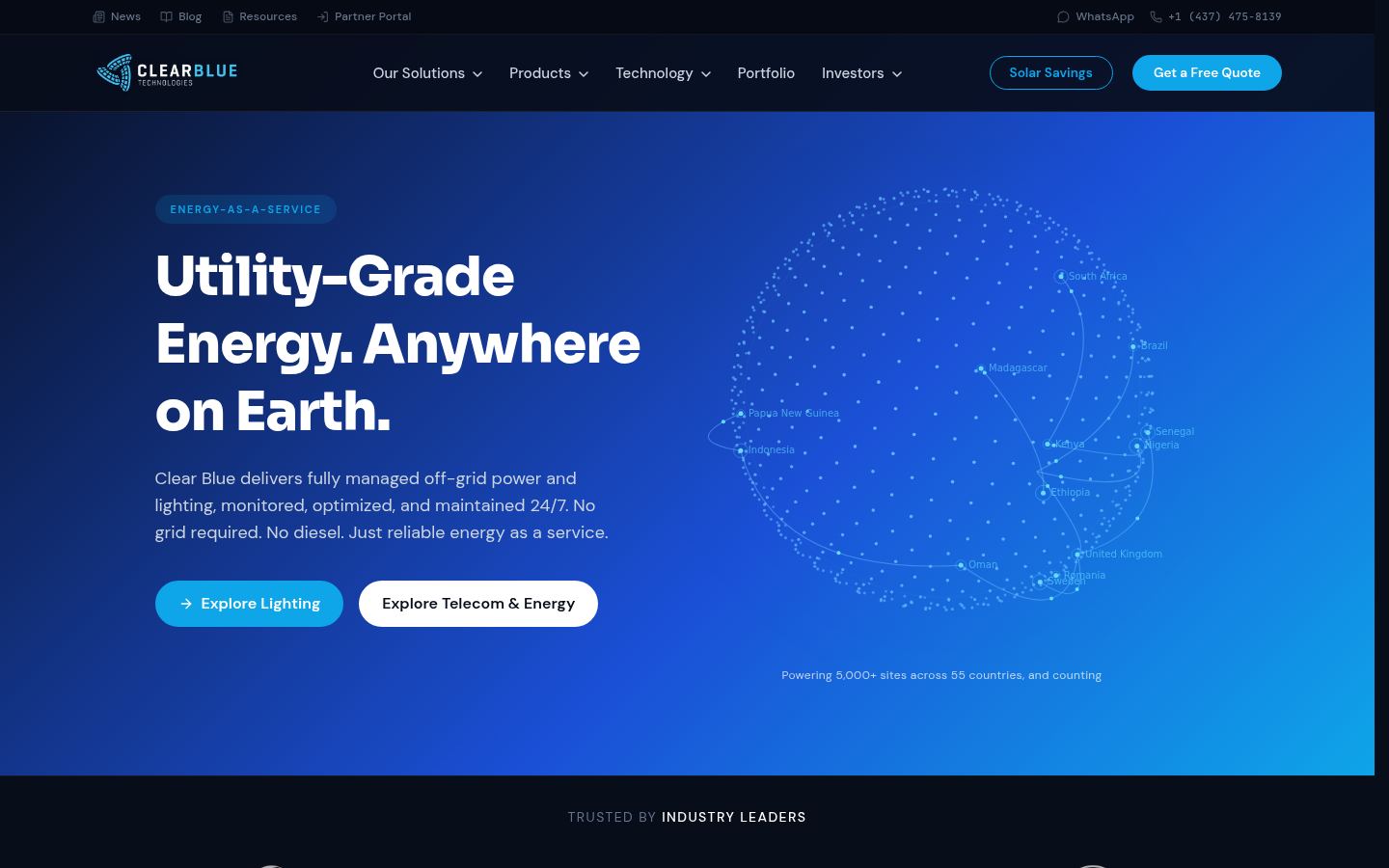 Clear Blue Technologies &middot; HOMEPAGE_SCREENSHOT