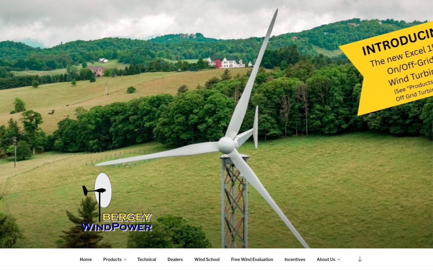 Bergey Windpower · HOMEPAGE_SCREENSHOT