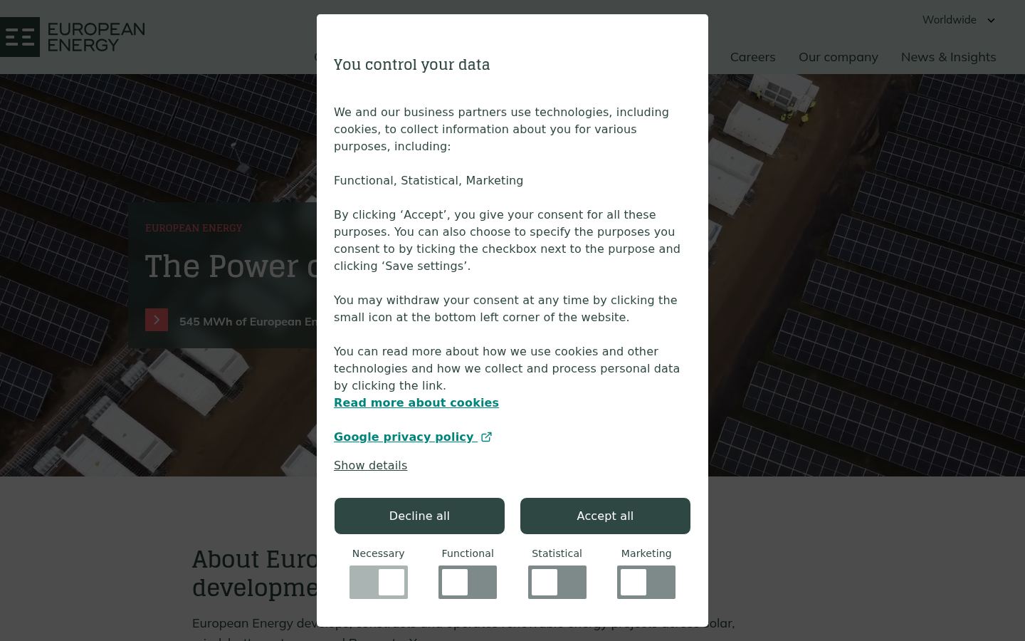 European Energy &middot; HOMEPAGE_SCREENSHOT