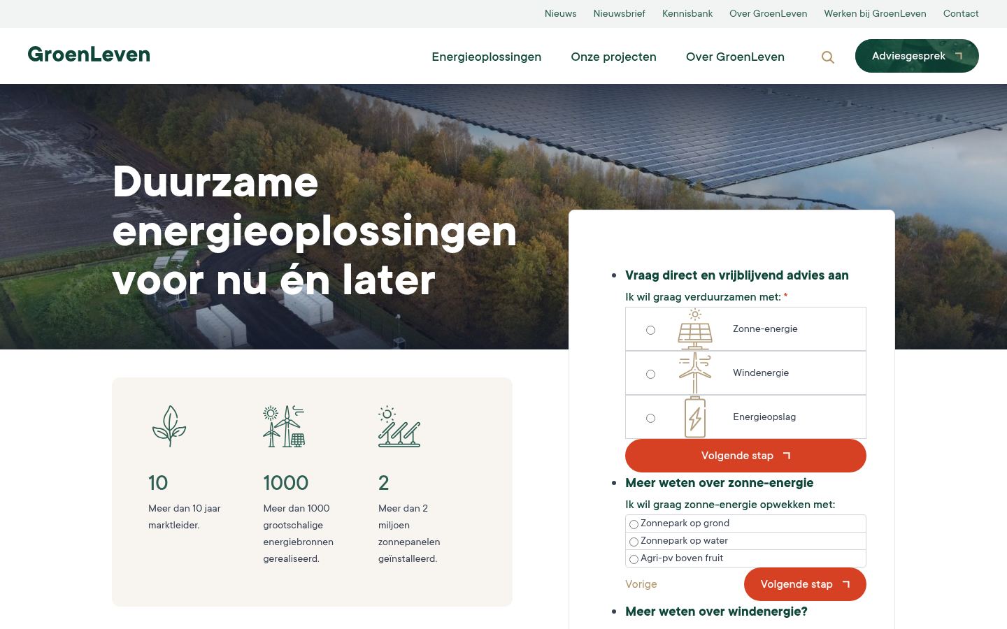 GroenLeven &middot; HOMEPAGE_SCREENSHOT