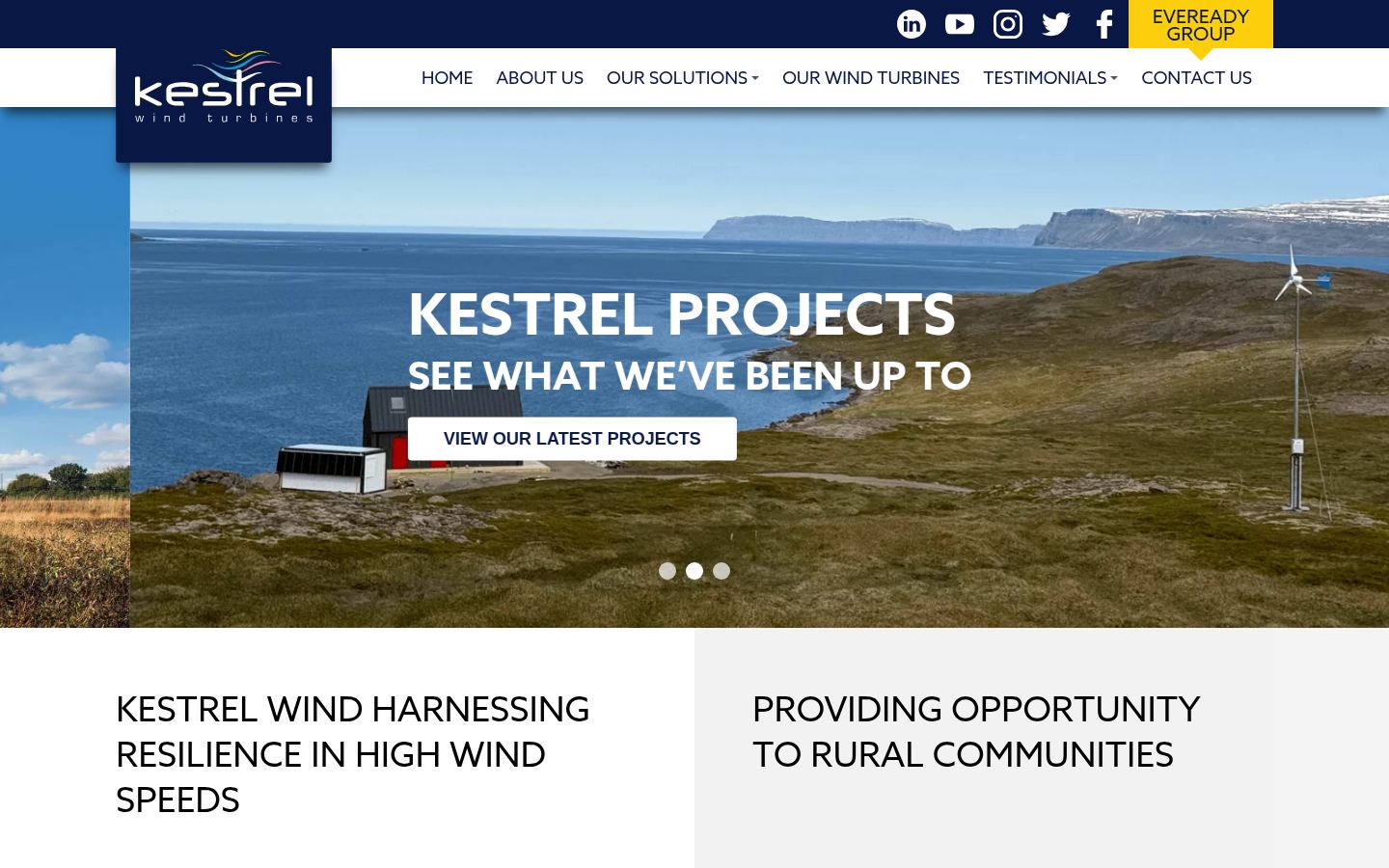 Kestrel Renewable Energy &middot; HOMEPAGE_SCREENSHOT