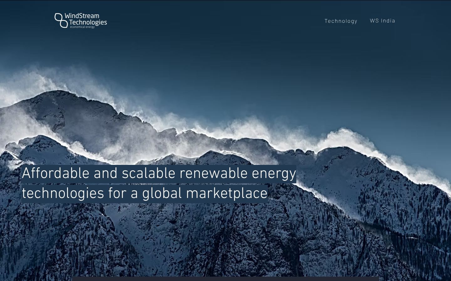 WindStream Technologies · HOMEPAGE_SCREENSHOT