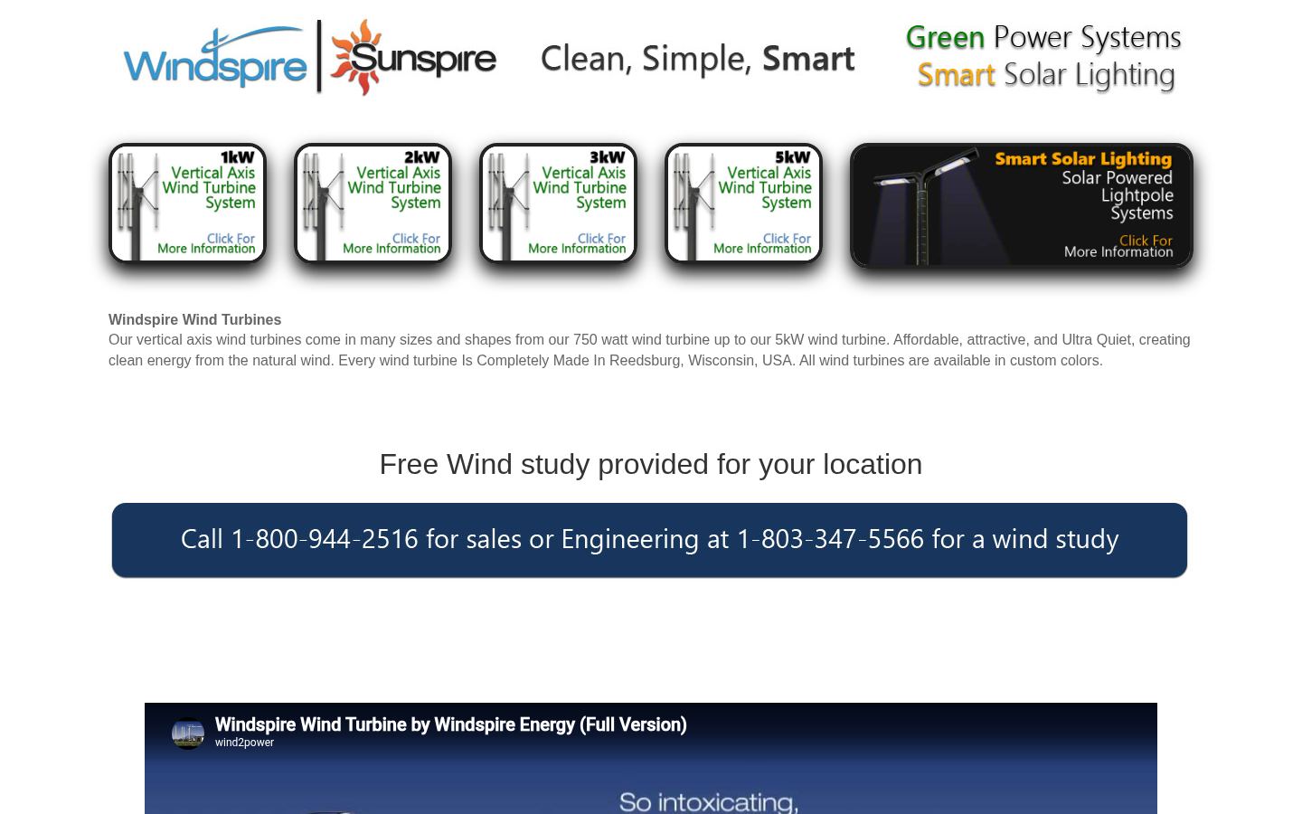 Windspire Energy &middot; HOMEPAGE_SCREENSHOT